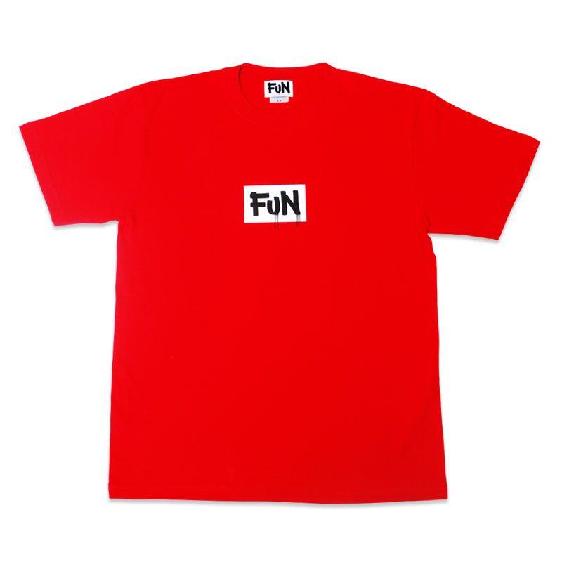 Oz Box Logo - FUN BOX LOGO TEE RED 6.2OZ - FUN CLOTHING WEB SHOP | YOKOHAMA BOYS ...