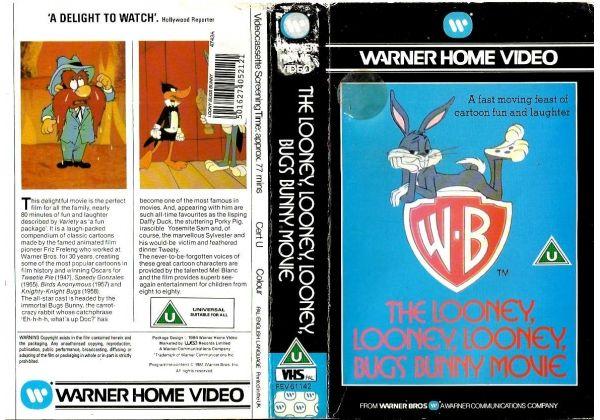 Bunny Movie Logo - Looney, Looney, Looney, Bugs Bunny Movie, The (1981)on Warner Home ...