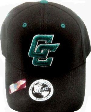 CC Baseball Logo - Coastal Carolina Chanticleers CC Logo Black TOW Flex One Fit Hat