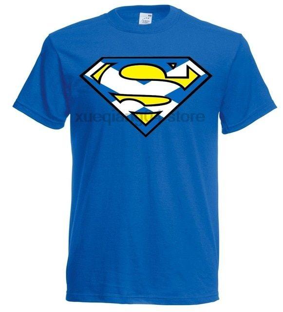 Sports Superman Logo - SUPERMAN SCOTLAND SALTIRE logo T Shirt Scottish Rugby Football