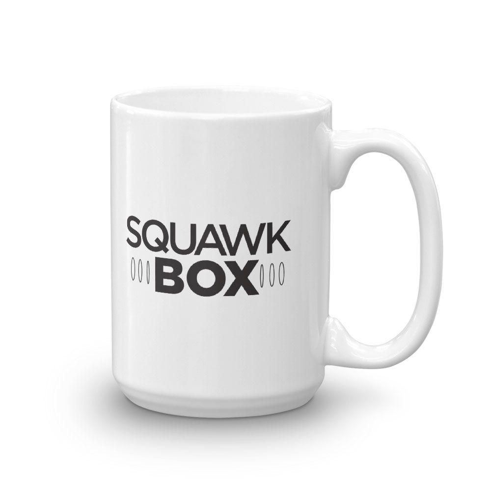 Oz Box Logo - Squawk Box Logo White Mug