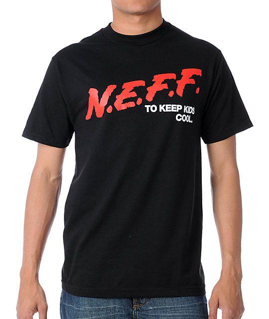 Cool Neff Logo - Neff Keep Cool Black T-Shirt | Zumiez