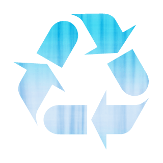 Blue Recycle Logo - Oil and Antifreeze Recycling