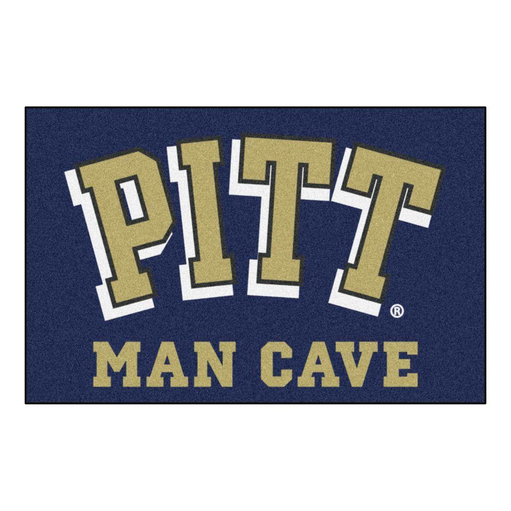Pittsburgh Blue Logo - FANMATS NCAA University of Pittsburgh Blue Man Cave 2 ft. x 3 ft ...