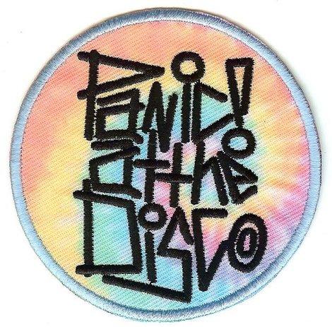 Round Swirl Logo - Panic At The Disco Iron On Patch Round Swirl Logo