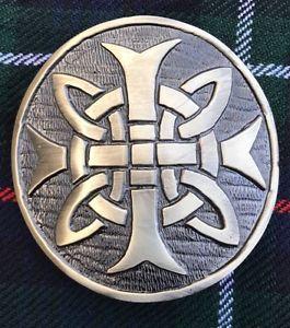 Round Swirl Logo - CC Men's Kilt Belt Buckle Celtic Round Antique Finish Celtic Swirl