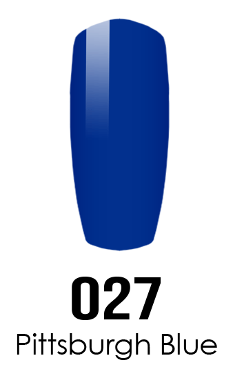 Pittsburgh Blue Logo - DND DC Duo Gel - #027 Pittsburgh BLue - Princess Nail Supply