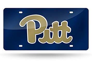 Pittsburgh Blue Logo - Amazon.com : Pittsburgh Panthers NEW LOGO Premium Blue Laser Cut Tag ...