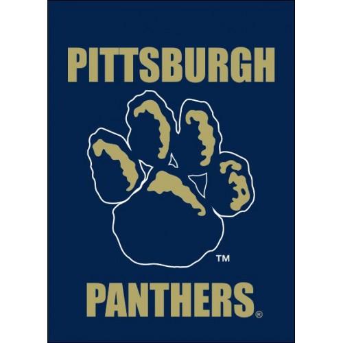 Pittsburgh Blue Logo - University of Pittsburgh with paw logo & letters