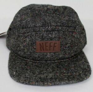Cool Neff Logo - NEFF 5 Panel Style Hat, Black Tweed, Logo, Strap Back, New W Tags ...