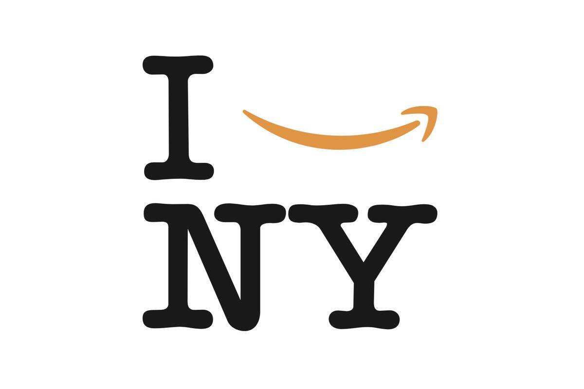 Amozan Logo - New York's most iconic logo gets an Amazon-friendly makeover - Curbed NY