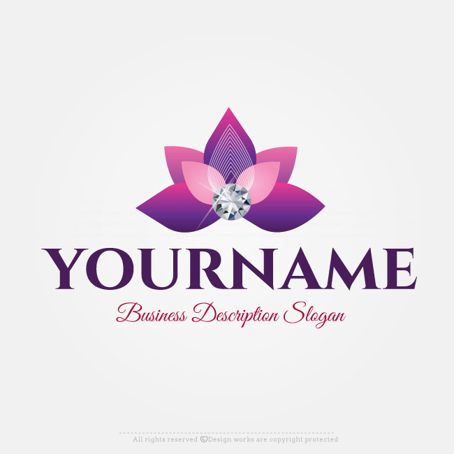 Diamond Design Logo - diamond design logo free logo maker flower diamond logo design