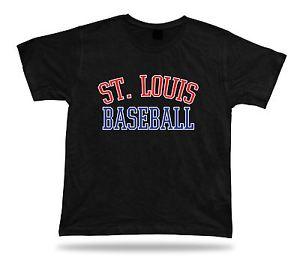 Red White and Blue Clothing and Apparel Logo - St. Louis BASEBALL t-shirt tee red white blue MO USA summer apparel ...
