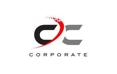 CC Company Logo - CC Modern Letter Logo Design with Swoosh - Buy this stock vector and ...