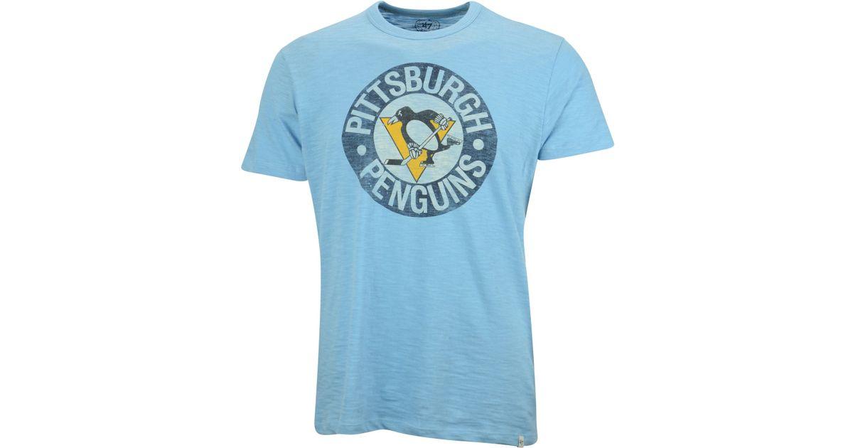 Pittsburgh Blue Logo - Lyst - 47 Brand Men'S Short-Sleeve Pittsburgh Penguins Vintage Logo ...