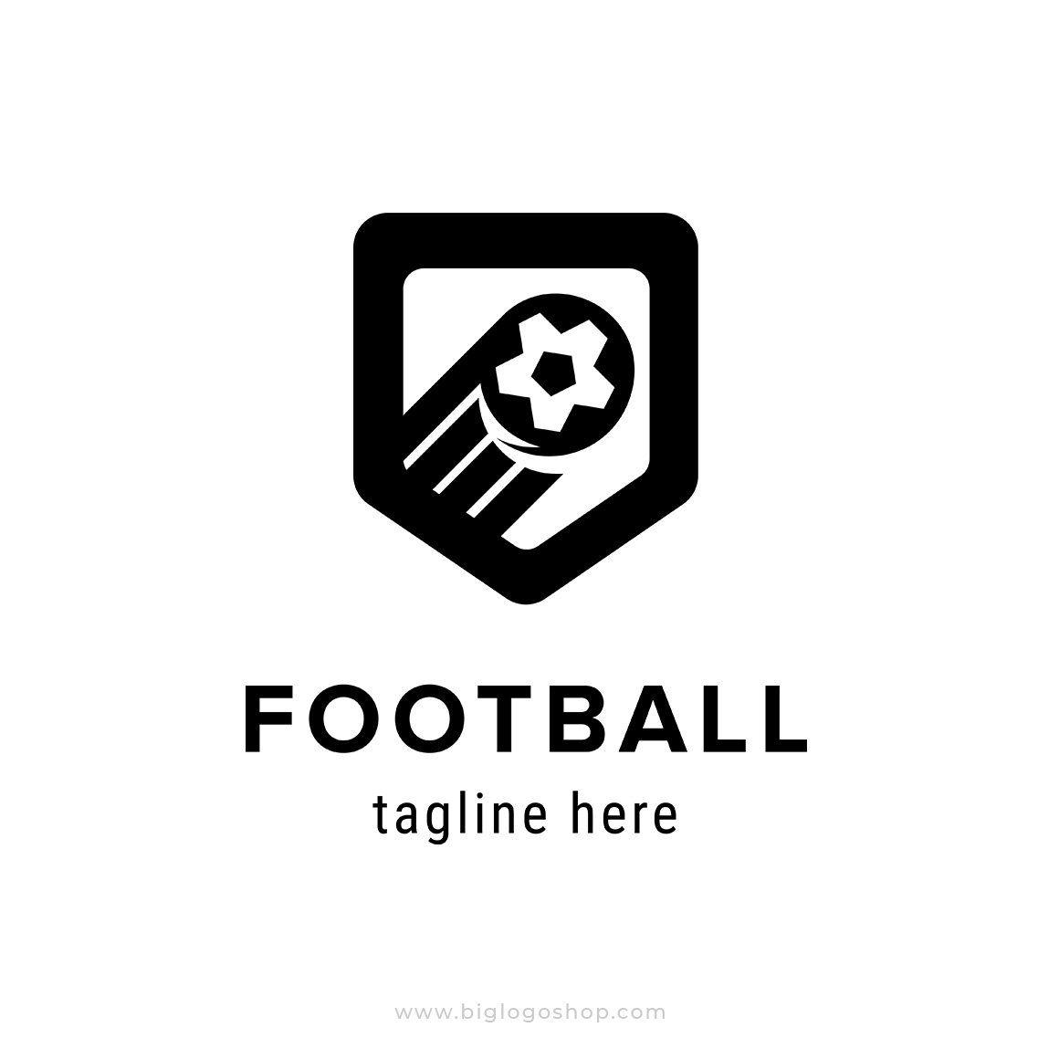 Black Football Logo - Football championship logo – biglogoshop
