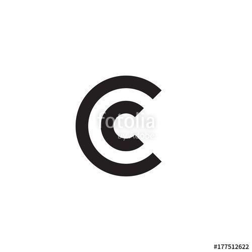 CC Logo - Initial letter cc, cc, c inside c, linked line circle shape logo ...