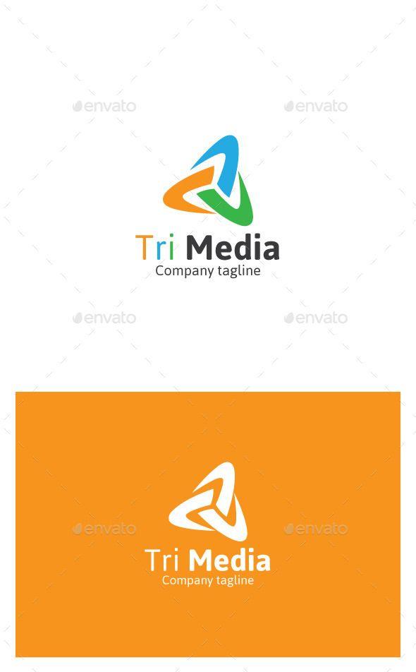 Triangle Internet Logo - Pin by Bashooka Web & Graphic Design on Internet Logo Template ...