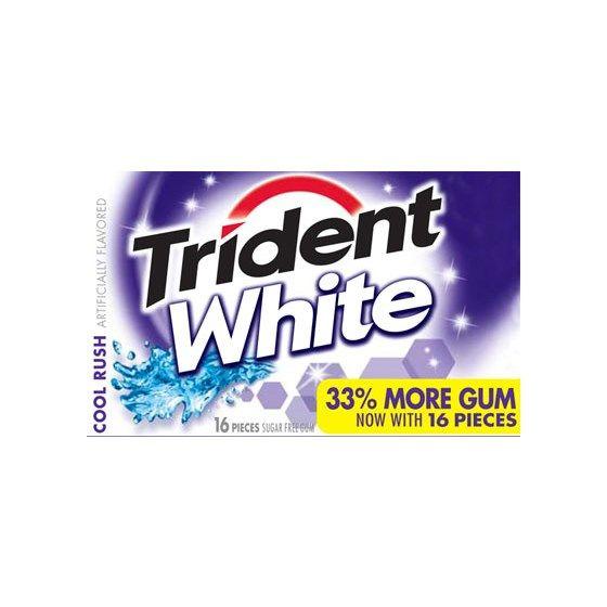 Cool Trident Logo - Trident White Cool Rush 16Pieces
