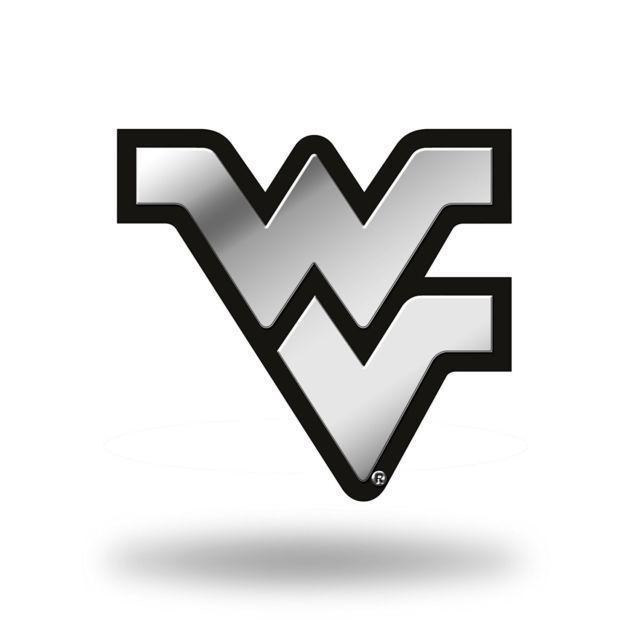 West Virginia Mountaineers Logo - West Virginia Mountaineers Logo 3D Chrome Auto Decal Sticker Truck