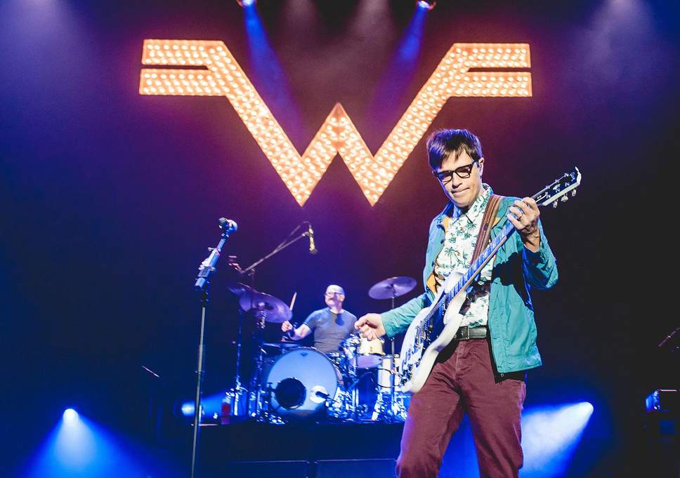 Weezer Supreme Logo - Weezer, Wembley Arena, gig review: Architects of geek-rock ...