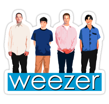 Weezer Supreme Logo - Weezer Sticker- $1.50 | Pins, patches, and stickers | Weezer, Stuff ...