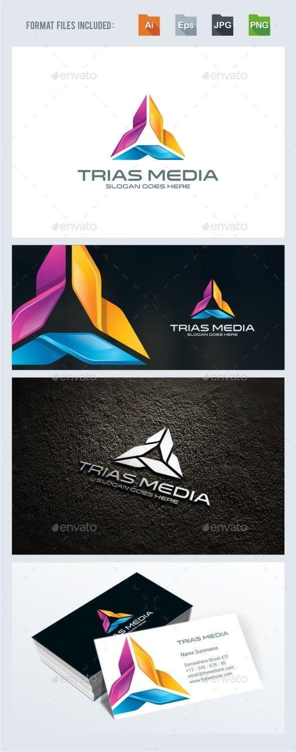Triangle Internet Logo - Trinity / Triangle Logo Template — Vector EPS #internet #media ...