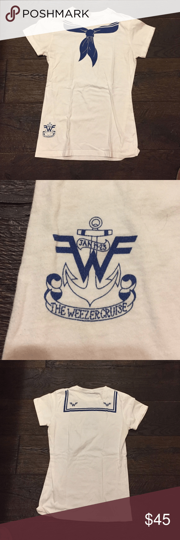 Weezer Supreme Logo - Weezer Cruise Woman's Size L T Shirt Super Rare Weezer Cruise Shirt ...