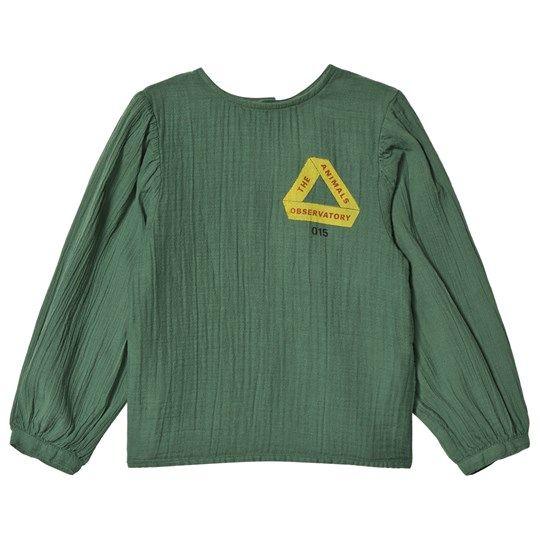 Green Triangle Clothing Logo - The Animals Observatory - Opossum Shirt Green Triangle - Babyshop.com