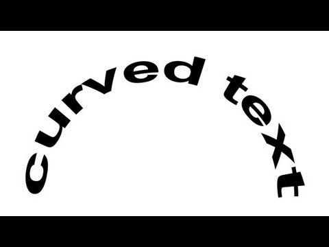 Curved Text Logo - Photoshop Tutorial - How To Create Curved Text [60 Seconds] - YouTube