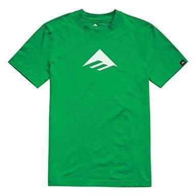 Green Triangle Clothing Logo - Emerica Triangle Tee Kelly Green M: Amazon.co.uk: Clothing
