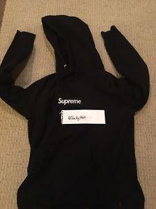 Weezer Supreme Logo - SUPREME BOX LOGO HOODIE BLACK w/ BAG Sz MEDIUM (Not Bape, Yeezy, FOG ...