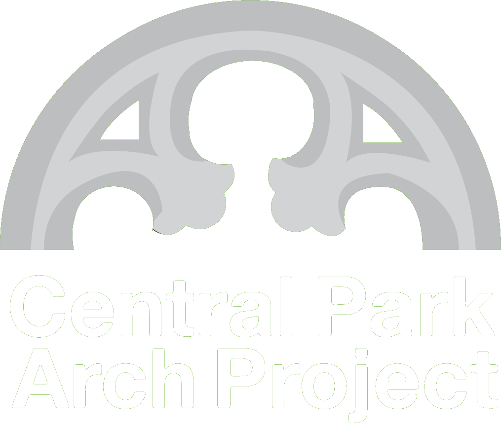 Arching Circle with Line Black Green Logo - Central Park Arch Project Restore Arches