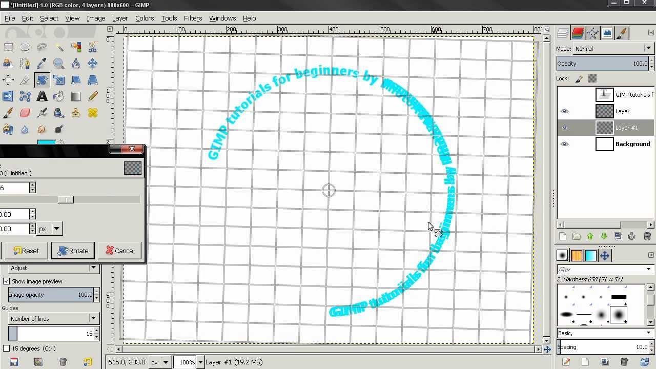 Arching Circle with Line Black Green Logo - Text Along Path - GIMP 2.8 Tutorial For Beginners - YouTube