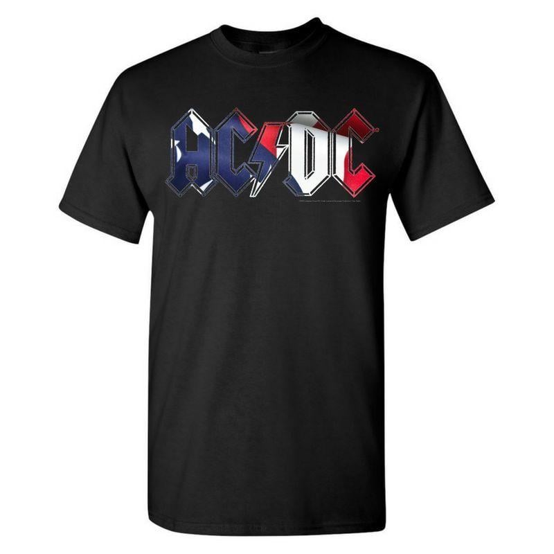 Red White and Blue Clothing and Apparel Logo - AC/DC Red, White & Blue T-Shirt | Shop the AC/DC Official Store