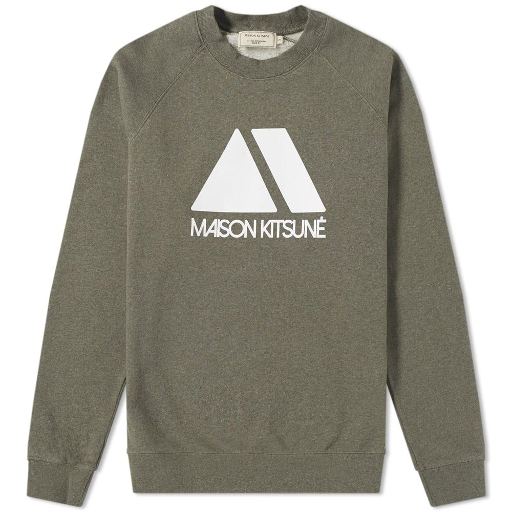 Green Triangle Clothing Logo - Maison KitsunÉ Triangle Sweater In Green | ModeSens