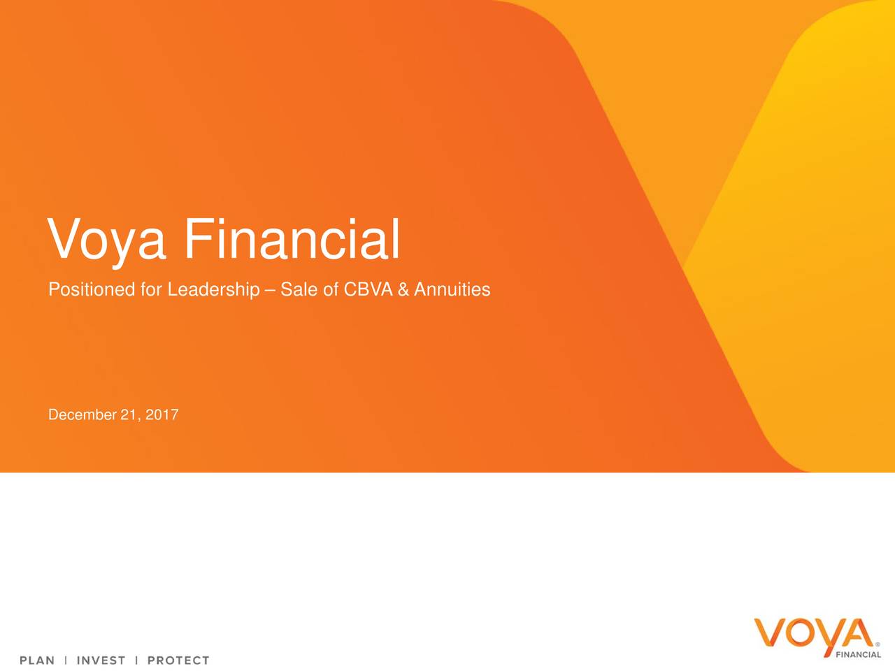 Voya Logo - Voya Financial (VOYA) To Enter Into Reinsurance Agreement with ...
