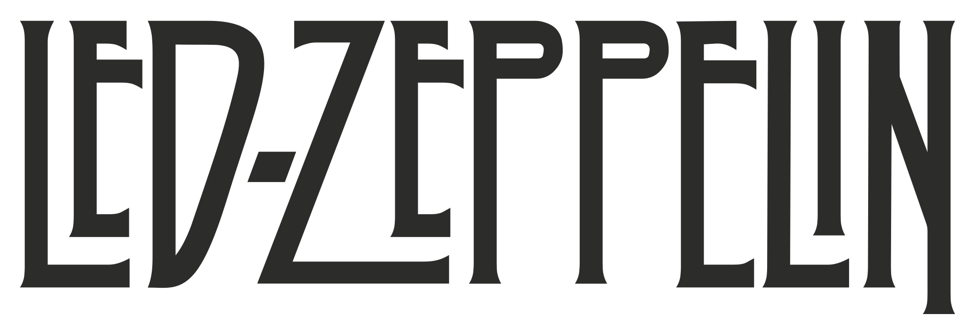 LED Zeppelin Logo - Led Zeppelin logo.svg