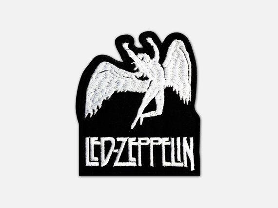 Zeppelin Logo - Led Zeppelin logo angel embroidered patch Hard Rock / Heavy | Etsy