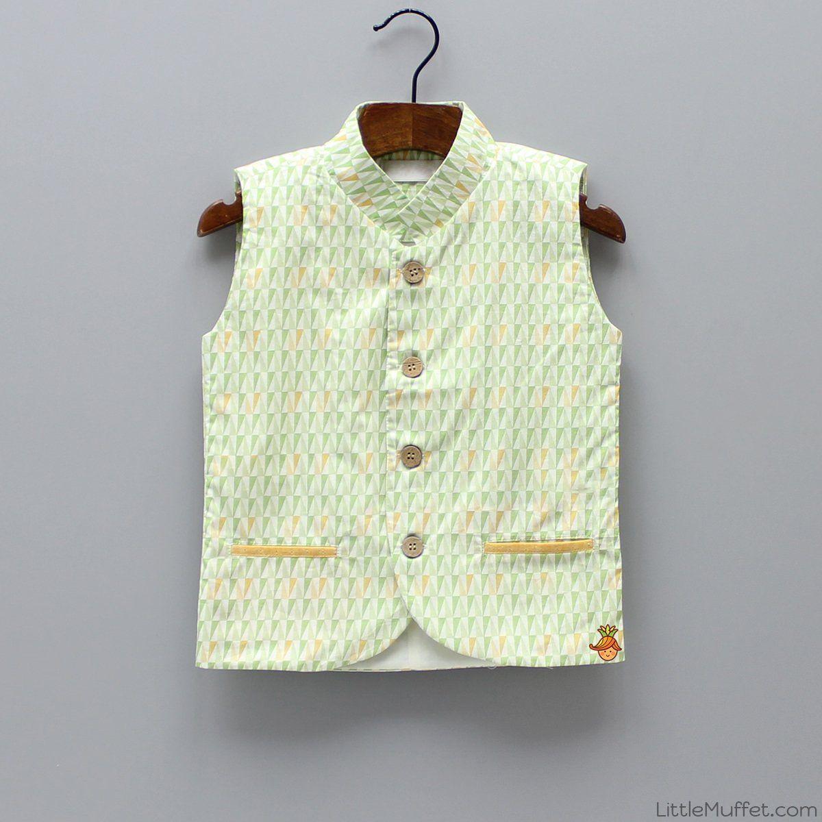 Green Triangle Clothing Logo - Pre Order: Green Triangle Print Jacket | Little Muffet