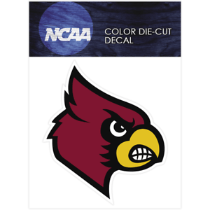 Louisville Cards Logo - Louisville Cardinals Logo NCAA Die Cut Vinyl Car Sticker Bumper ...