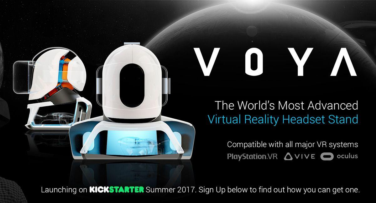 Voya Logo - VOYA Virtual Reality Headset Stand