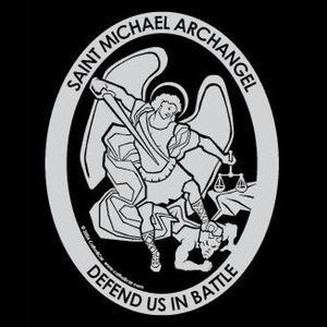 St. Michael Logo - St. Michael Car Decal – The Catholic Gift Store