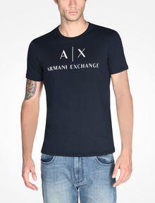 Armani Exchange Clothing Logo - Armani Exchange AX CREWNECK T SHIRT , Logo T Shirt for ...