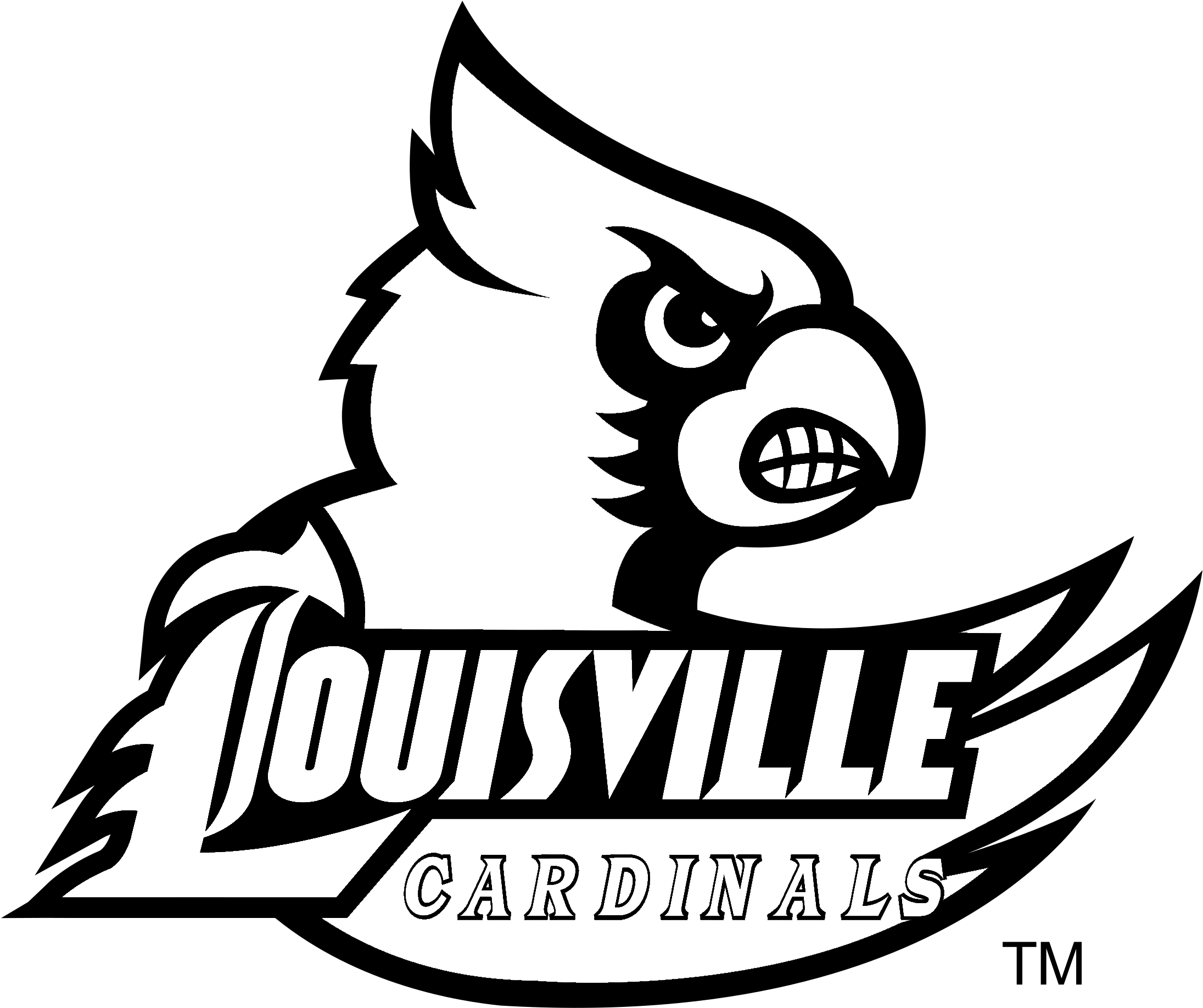 Louisville Cards Logo - Louisville Cardinals Logo Black And White - Louisville Cardinals ...