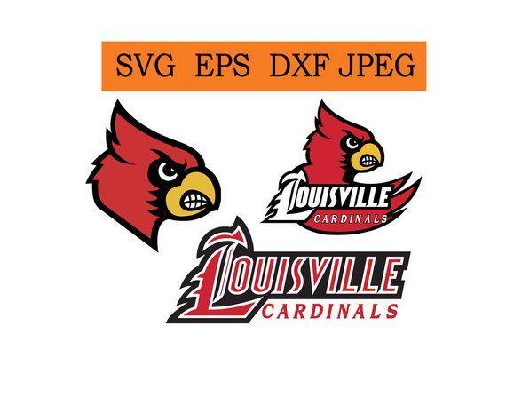 Louisville Cards Logo - Louisville Cardinals logo in SVG / Eps / Dxf / Jpg files | Etsy