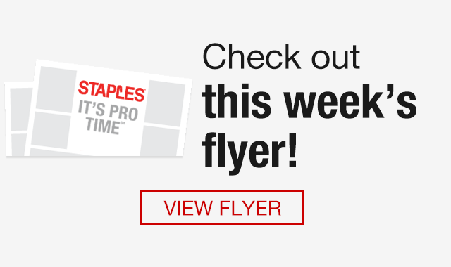 Pro Time Staples Logo - You're in! Let's begin with a coupon. (Conditions apply). - Staples ...