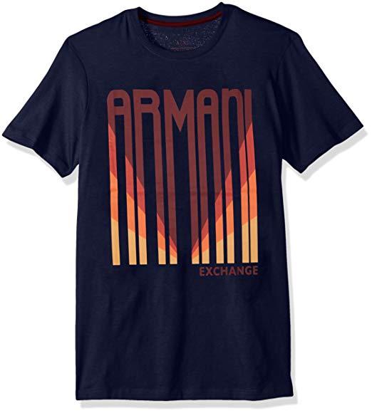 Armani Exchange Clothing Logo - Amazon.com: A|X Armani Exchange Men's Logo Barcode Tee: Clothing