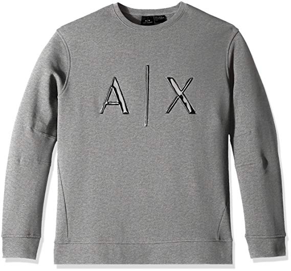 Armani Exchange Clothing Logo - Amazon.com: A|X Armani Exchange Men's Leather Logo Pullover: Clothing