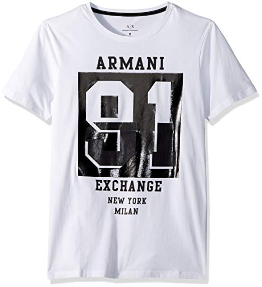 Armani Exchange Clothing Logo - Amazon.com: A|X Armani Exchange Men's Football Graphic Logo Tee ...